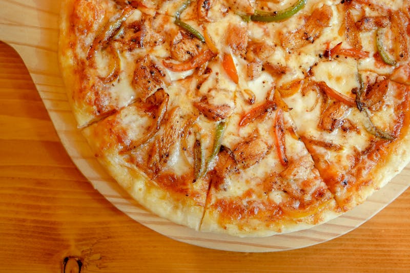 Via 313 Detroiter signature pizza with brick cheese